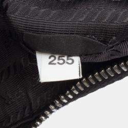 Pre Owned Prada Black Tessuto Re Edition 2005 Satchel