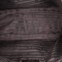 Pre Owned Prada Black Tessuto Re Edition 2005 Satchel