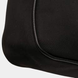 Pre Owned Prada Black Tessuto Re Edition 2005 Satchel