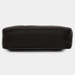 Pre Owned Prada Black Tessuto Re Edition 2005 Satchel