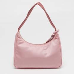 Pre Owned حقيبة باغيت برادا نايلون مُعاد التدوير وردية ميني ري-إديشن 2000