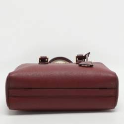 Pre Owned Prada Cerise Saffiano Soft Leather Tote