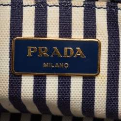 مملوكة مسبقًا Prada Canapa Logo Blue Canvas Tote