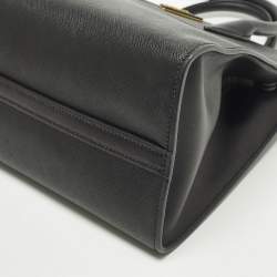 Pre Owned حقيبة يد توتس برادا باراديغم جلد سافيانو أسود/وردي