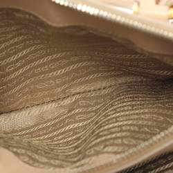 Pre Owned حقيبة يد برادا "غاليريا" صغيرة جلد سافياتو لوكس وردي بسحاب مزدوج