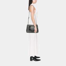 مملوكة مسبقًا Prada Black Medium Bicolor Saffiano Lux Galleria Satchel
