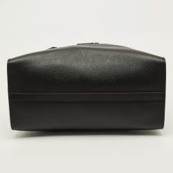 مملوكة مسبقًا حقيبة يد برادا مونوكروم جلد سافيانو متوسطة سوداء