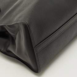 مملوكة مسبقًا حقيبة يد برادا مونوكروم جلد سافيانو متوسطة سوداء