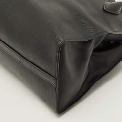 مملوكة مسبقًا حقيبة يد برادا مونوكروم جلد سافيانو متوسطة سوداء