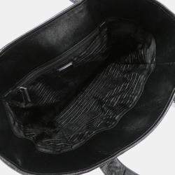 Pre Owned حقيبة برادا جلد أسود