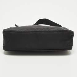 مملوكة مسبقًا حقيبة كتف برادا إصدار مُعاد 2000 نايلون أسود