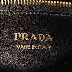 Pre Owned Prada Esplanade Black Saffiano Lux and City Leather Tote