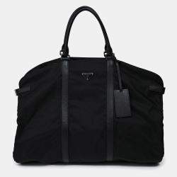 Pre Owned Prada Enameled Nylon Triangle Garment Bag