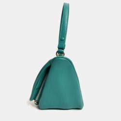 Pre Owned Prada 2021 Green Padded Nappa Grace Lux Triangle Crossbody Bag
