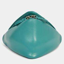 Pre Owned Prada 2021 Green Padded Nappa Grace Lux Triangle Crossbody Bag