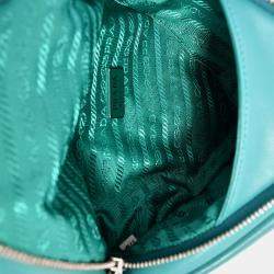 Pre Owned Prada 2021 Green Padded Nappa Grace Lux Triangle Crossbody Bag