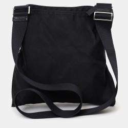 Pre Owned Prada Black Nylon Messenger Bag