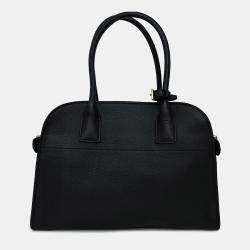 مملوكة مسبقًا حقيبة يد توتس برادا جلد أسود متوسطة