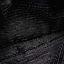 مملوكة مسبقًا حقيبة يد برادا توت نسيج نايلون سوداء سيتي