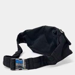 Pre Owned Prada Black Fabric belt bag