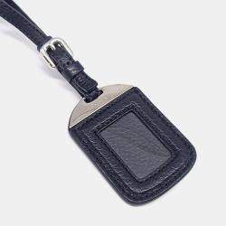 Pre Owned حقيبة كتف برادا جلد فيتيلو فينيكس أسود (1BC020)