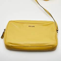 Pre Owned Prada City Fori Multicolor Leather Perforated Chain Shoulder Bag