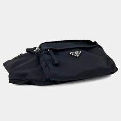 مملوكة مسبقًا Prada Black Fabric Bike Bag (2VL005)