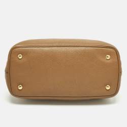 مملوكة مسبقًا Prada Open Small Brown Vitello Danio Leather Tote