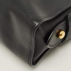 Pre Owned حقيبة كروس بودي برادا إسبلاناد سيتي جلد سافيانو أسود