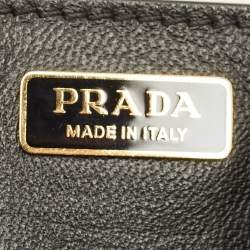 Pre Owned Prada Cahier White Leather Flap Shoulder Bag