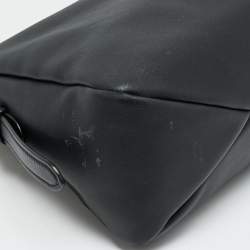 Pre Owned حقيبة كتف برادا إيمي جلد سوداء كبيرة