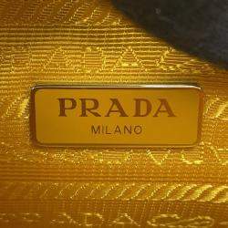 Pre Owned Prada Re-Edition 2005 Re-Nylon Shoulder Bag Yellow Nylon Leather