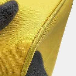 Pre Owned Prada Re-Edition 2005 Re-Nylon Shoulder Bag Yellow Nylon Leather