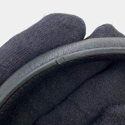 Pre Owned Prada Handbag Black Soft Grain Leather Size Medium