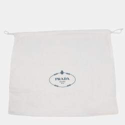 Pre Owned Prada Handbag Black Soft Grain Leather Size Medium