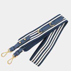 Pre Owned Prada Canapa Blue Canvas