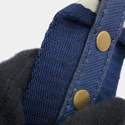 Pre Owned Prada Canapa Blue Canvas