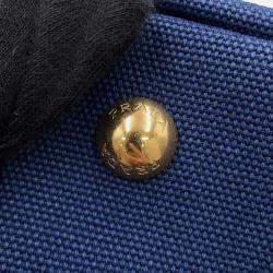 Pre Owned Prada Canapa Blue Canvas