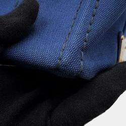 Pre Owned Prada Canapa Blue Canvas