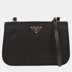 Pre Owned Prada Black Nylon Shoulder Bag
