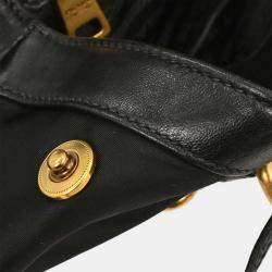 Pre Owned Prada Black Nylon 2way Tote Bag
