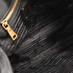 Pre Owned Prada Black Nylon 2way Tote Bag
