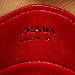 Pre Owned Prada Double Medium Beige Saffiano Cuir Leather Tote