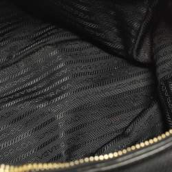 مملوكة مسبقًا Prada Double Zip Black Vitello Daino Leather Tote