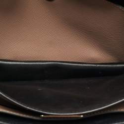 Pre Owned حقيبة كتف برادا سافينو لوكس جلد روز عتيق بطبقة للصوت