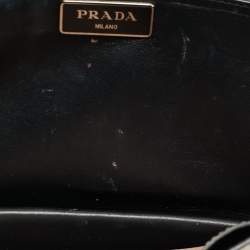 Pre Owned حقيبة كتف برادا سافينو لوكس جلد روز عتيق بطبقة للصوت