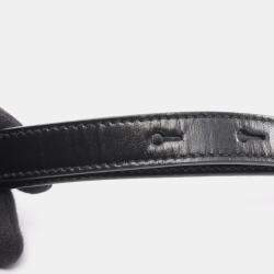 مملوكة مسبقًا Prada Emblem Box Calf Shoulder Bag Leather Black