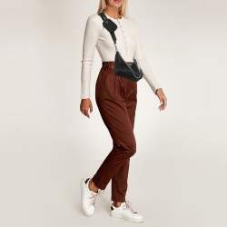 Pre Owned حقيبة كتف برادا "ري-إيديشن 2005" جلد سافيانو ونايلون أسود