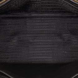 Pre Owned حقيبة ساتشل برادا بيبليوتيك جلد سيتي أحمر