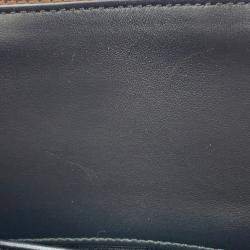 Pre Owned Prada Triangle Jacquard Tote Bag Brown/Black Canvas Leather